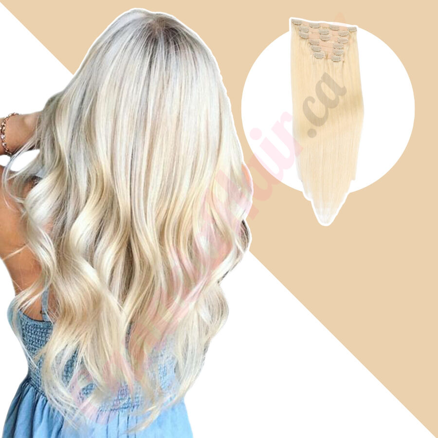 Clip in human hair extensions ottawa sale